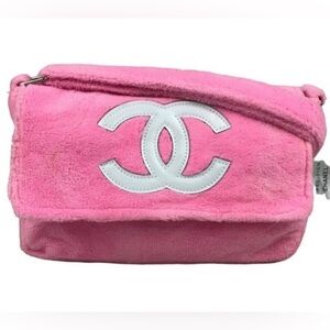 CHANEL Pink Fabric Tote